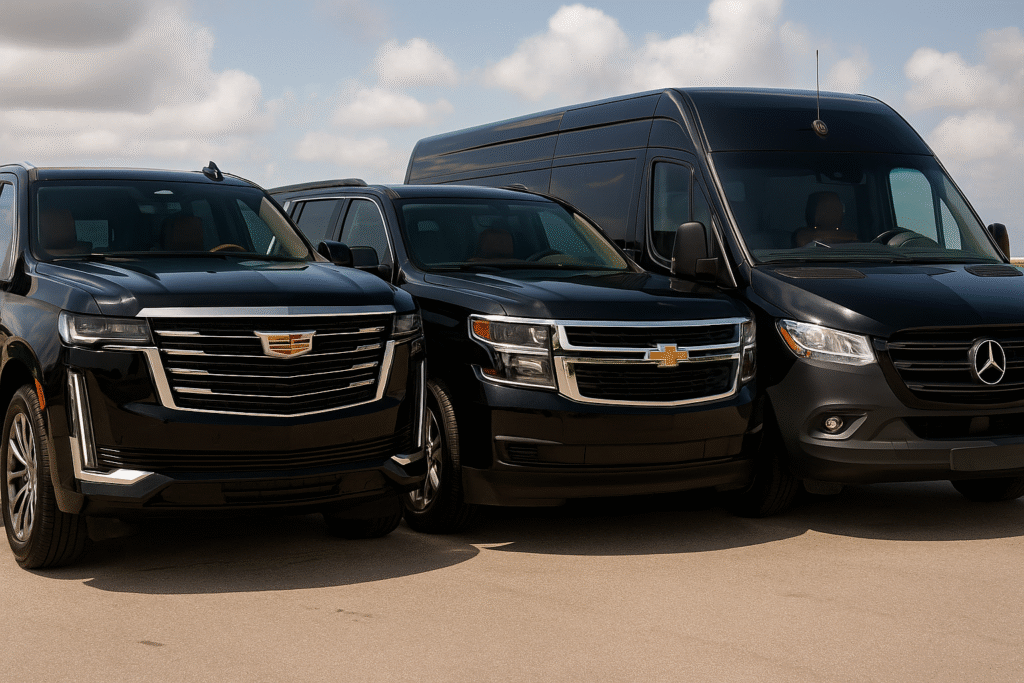a luxurious and comfortable vehicle that can accommodate up to six people
